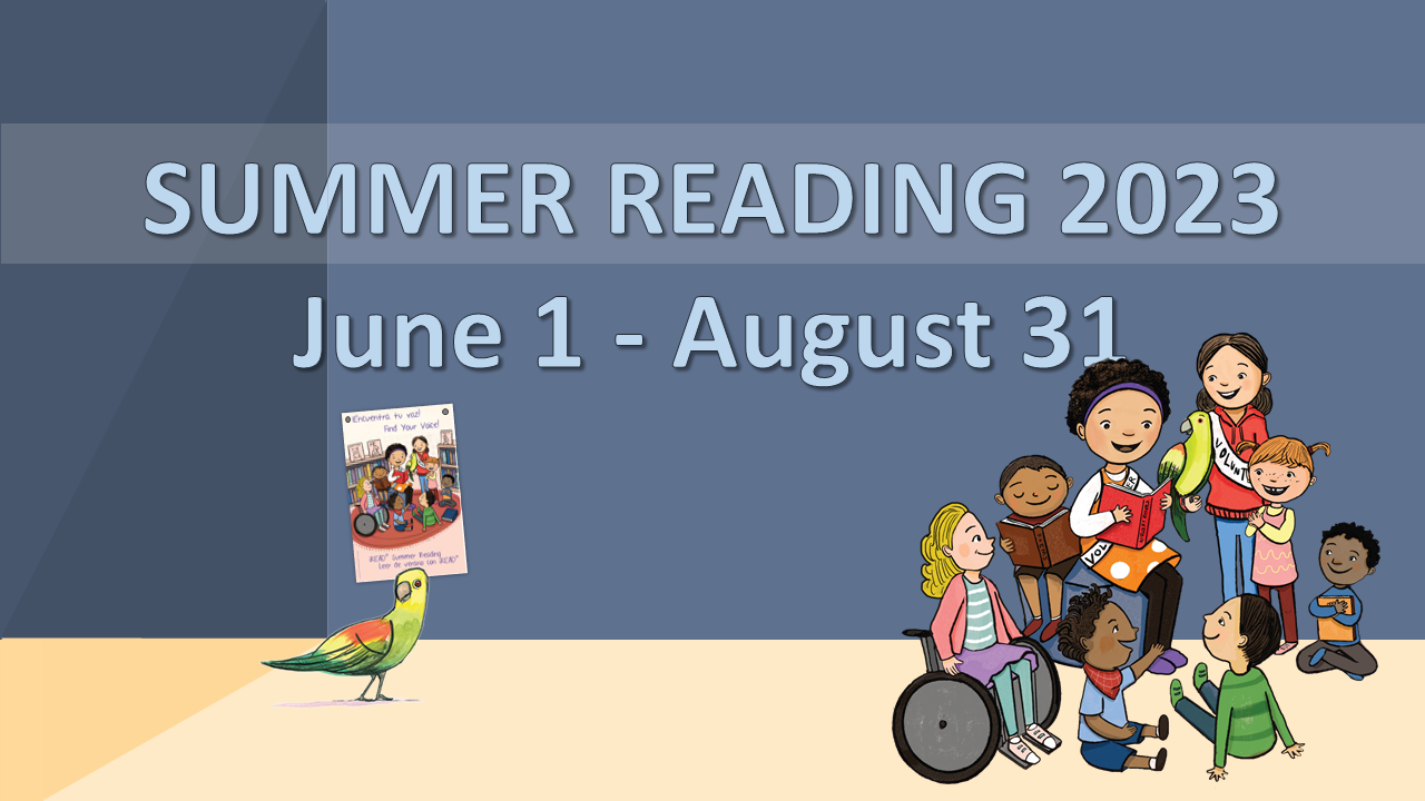 Summer reading starts June 1st
