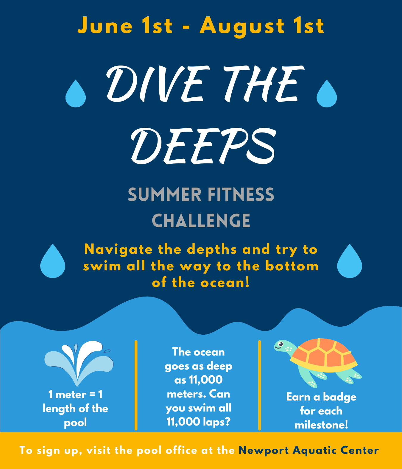 Dive the Deeps Summer Fitness Challenge
