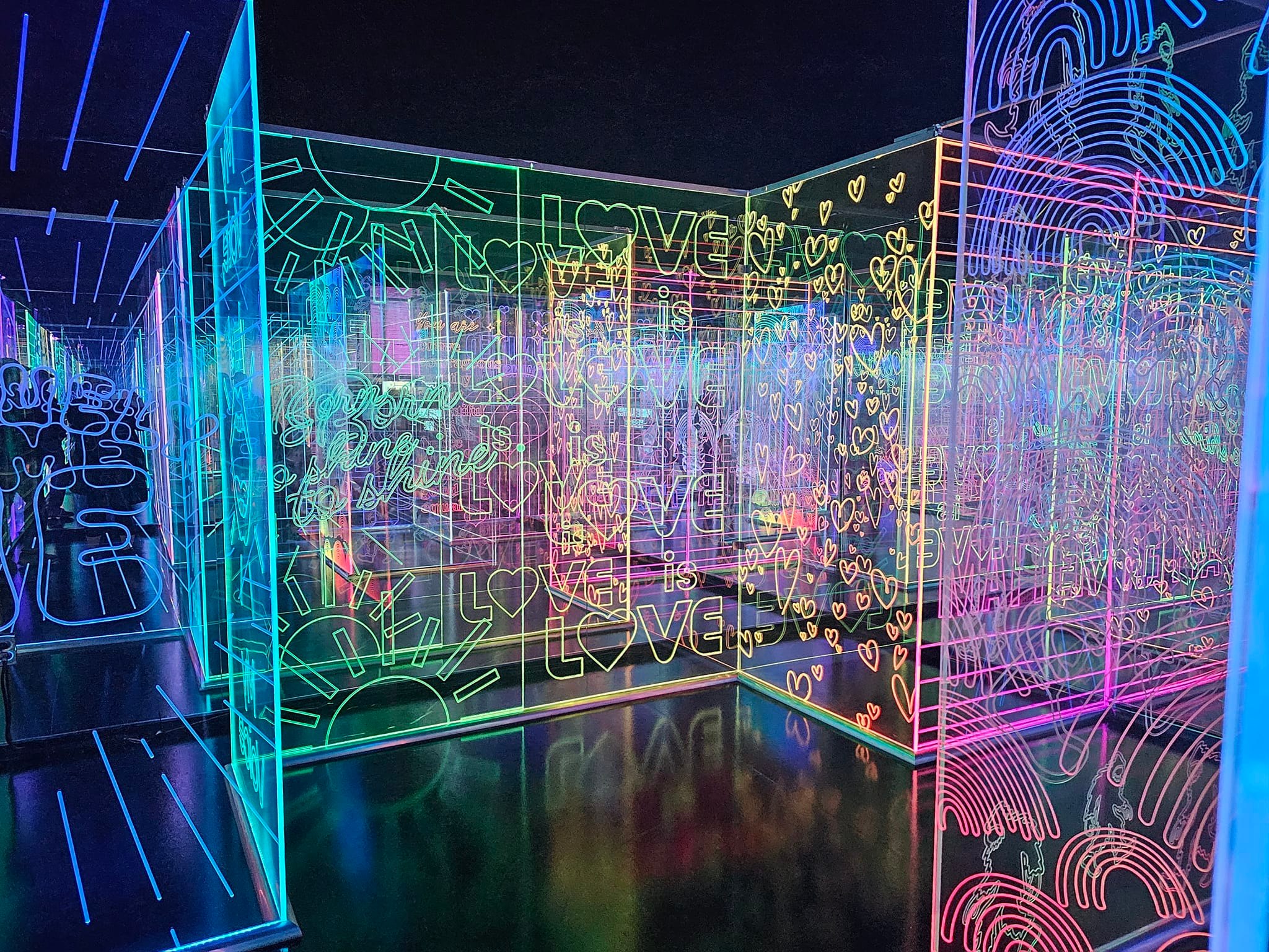 colorful museum exhibit