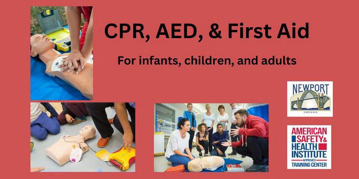 CPR, AED and First Aid Class at the Rec.Center