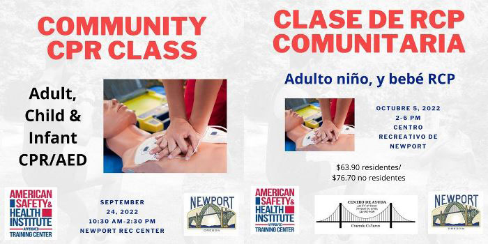 Community CPR Class at the Rec - sign up now