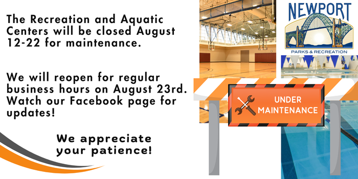 Recreation and Aquatic Centers Closures