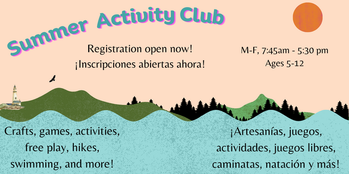 Summer Activity Club - sign up now