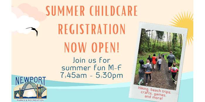 Summer Childcare - Registration now open
