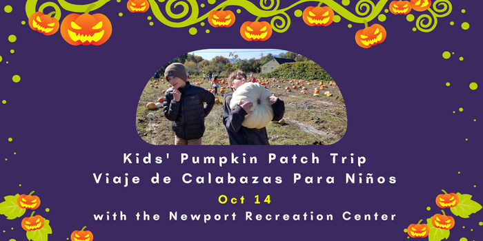 Pumpkin Patch trip with the Rec.Center - sign up now!