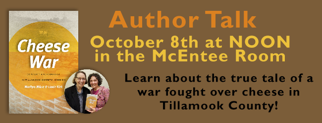 cheese war authors discuss their book october 8th at noon in the McEntee room