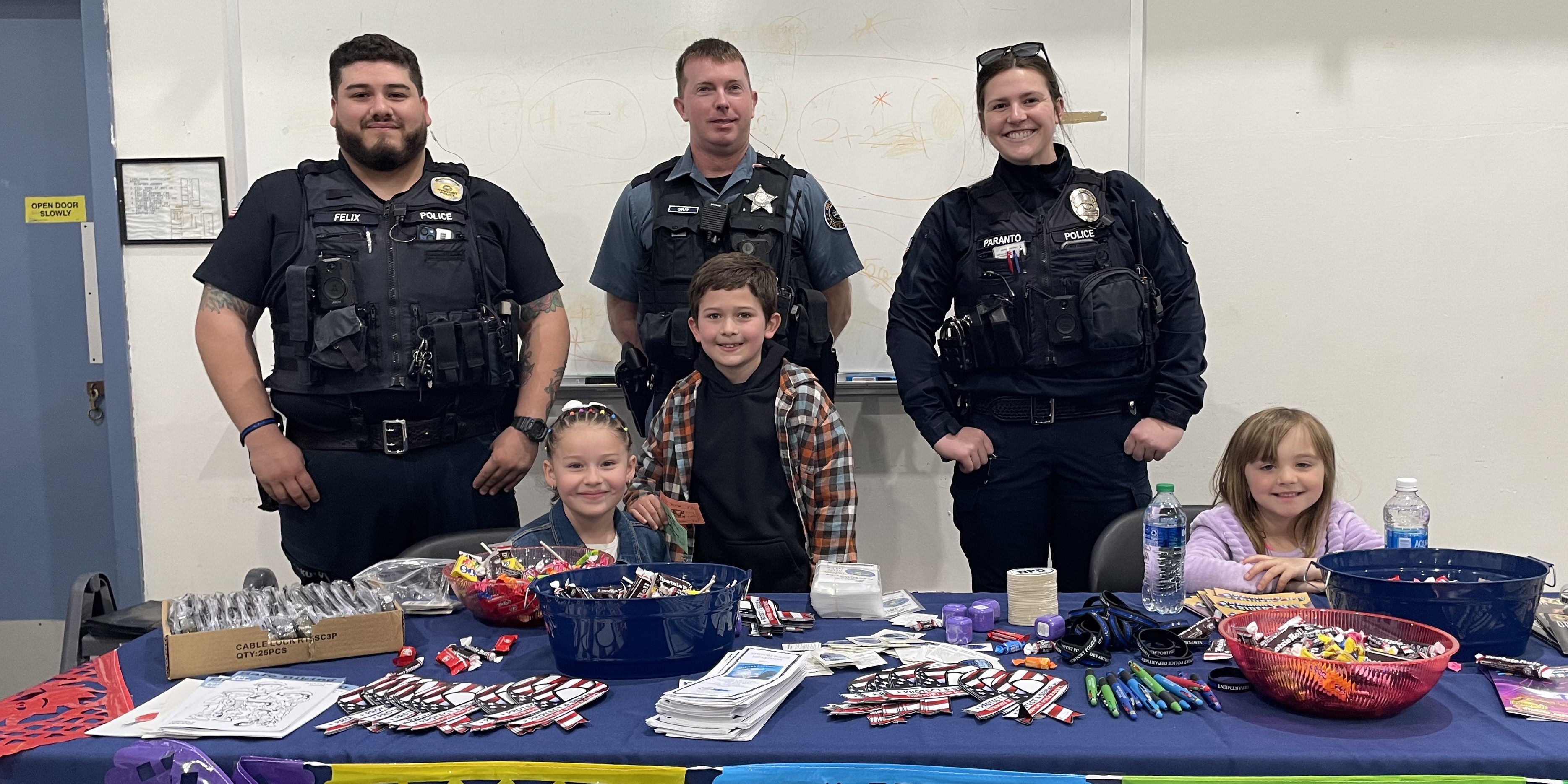 Officers at Dia de los Ninos