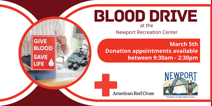 American Red Cross Blood Drive January 2024 - Newport